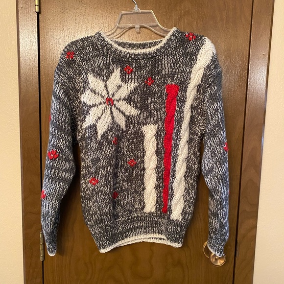 1990s hand knit sweater small - Picture 1 of 6